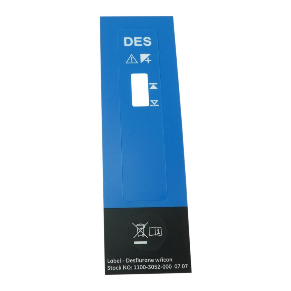 Sticker Label DESFLURANE with Icon Sticker Label DESFLURANE with Icon
