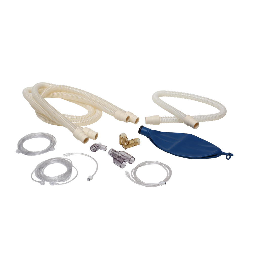 PATIENT CIRCUIT STARTUP KIT ADULT REUSABLE HYTREL W/ BAG SUPPORT ARM 1.5M 2L BAG, 1/pack PATIENT CIRCUIT STARTUP KIT ADULT REUSABLE HYTREL W/ BAG SUPPORT ARM 1.5M 2L BAG, 1/pack