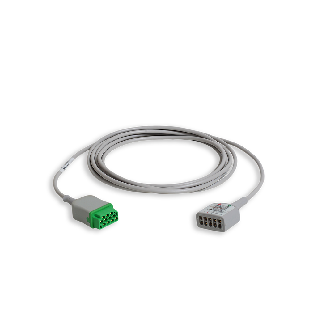 ECG Trunk Cable with 3/5-Lead Connector AHA, 3.6 m/12 ft., 1/pack ECG Trunk Cable with 3/5-Lead Connector AHA, 3.6 m/12 ft., 1/pack