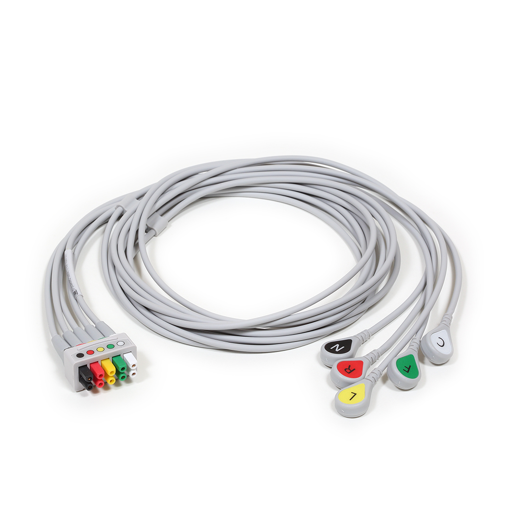 ECG Leadwire set, 5-lead, snap, IEC, 130 cm/51 in, 1/pack ECG Leadwire set, 5-lead, snap, IEC, 130 cm/51 in, 1/pack