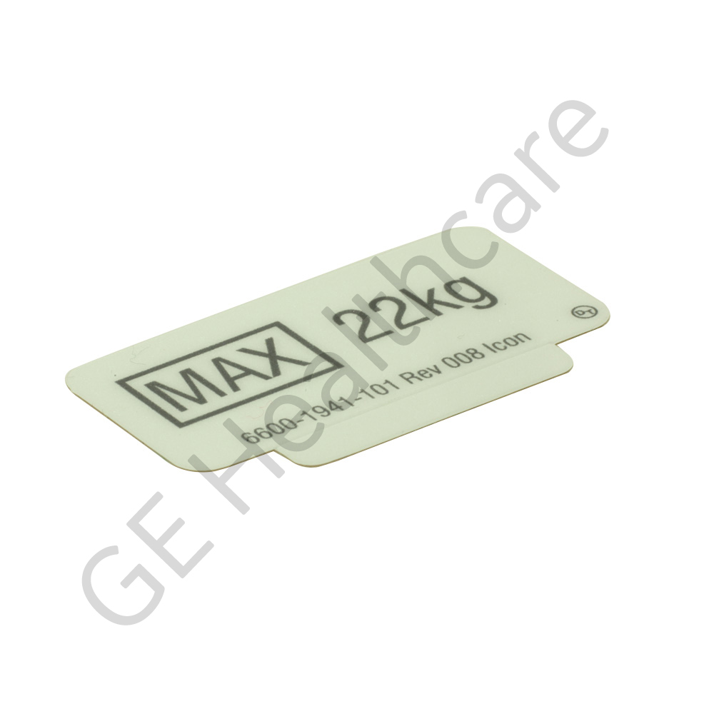 Sticker Weight Limit Label - Shelf 50lb 22kg English Sticker Weight Limit Label - Shelf 50lb 22kg English