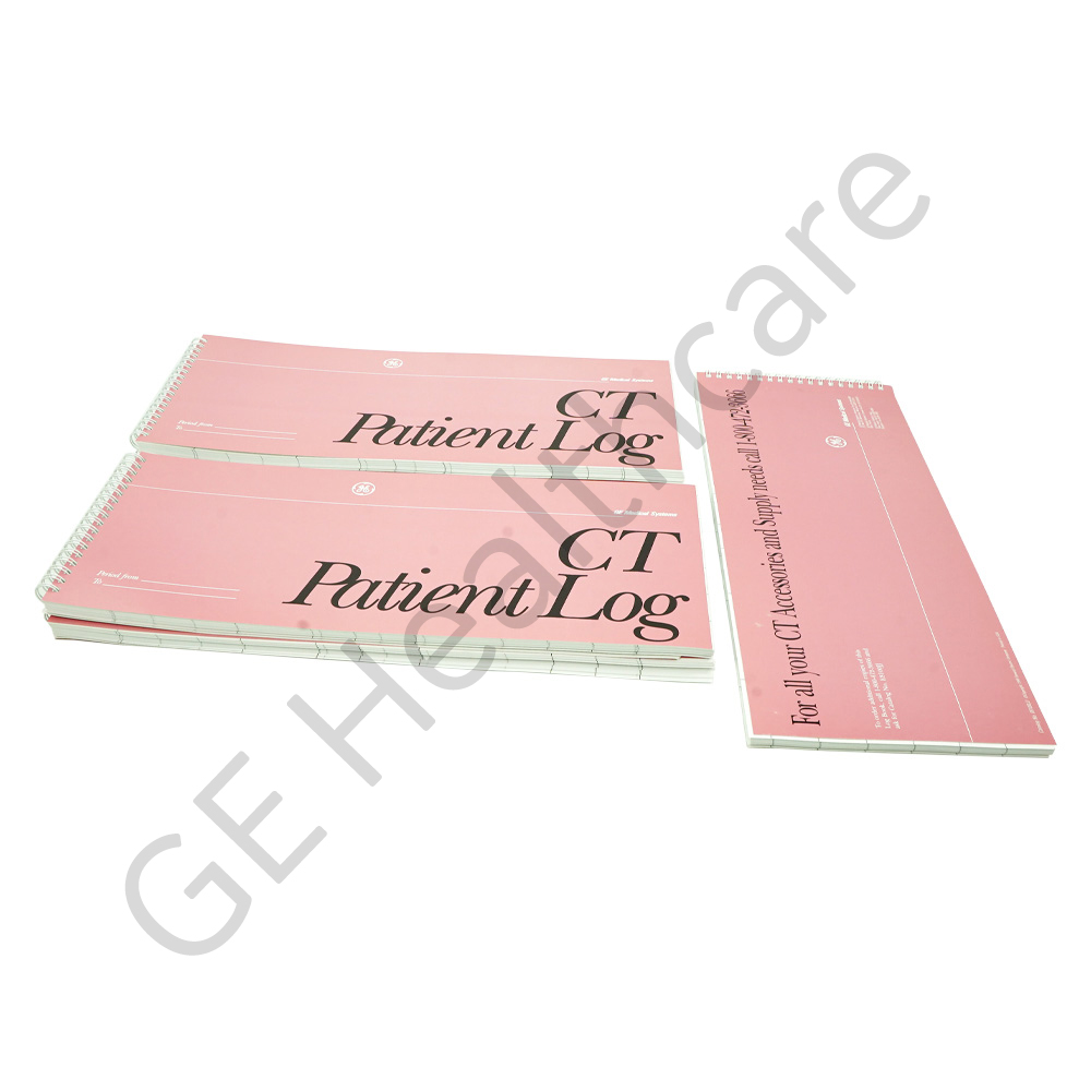 GE CT Patient Log Books (BX1) 5 in a box GE CT Patient Log Books (BX1) 5 in a box