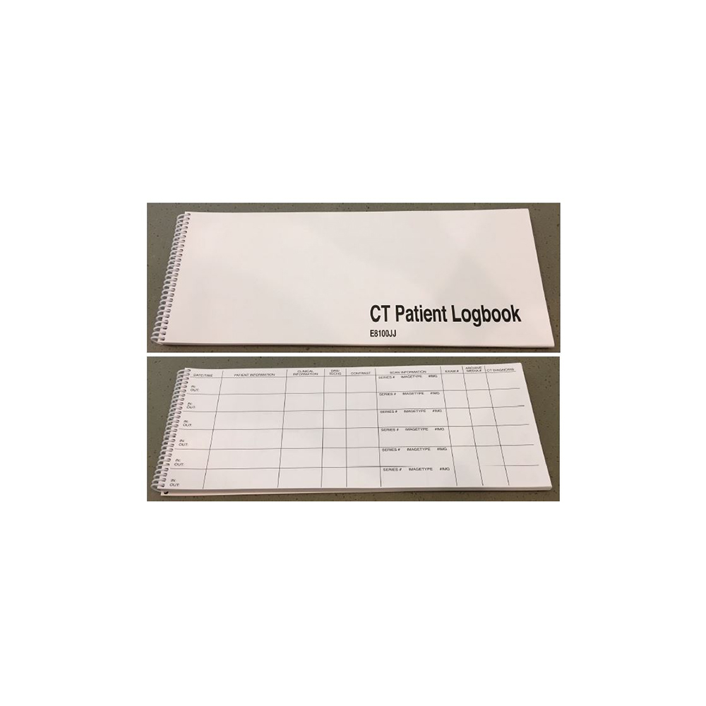 GE CT Patient Log Books (BX1) 5 in a box